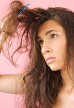 Damaged hairs